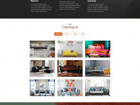 橙色的家居沙发类blog模板网站模板